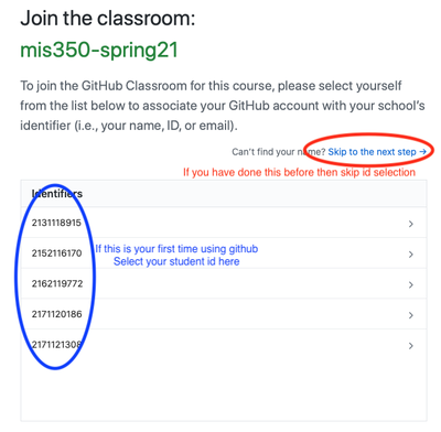 Linking Student ID to Your GitHub Account