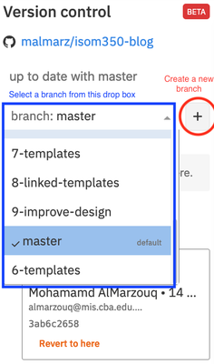 Creating or Switching Branches on Replit.com